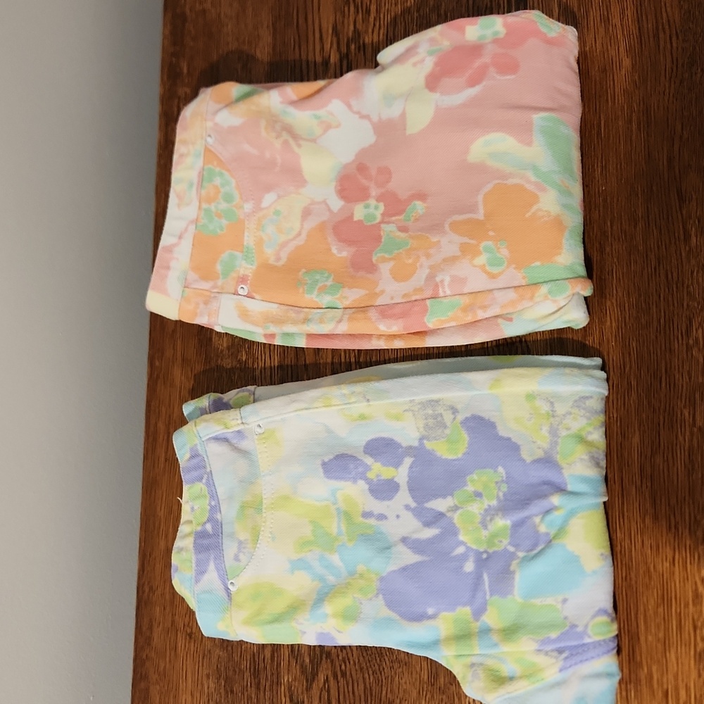 2 pair bright color women's leggings